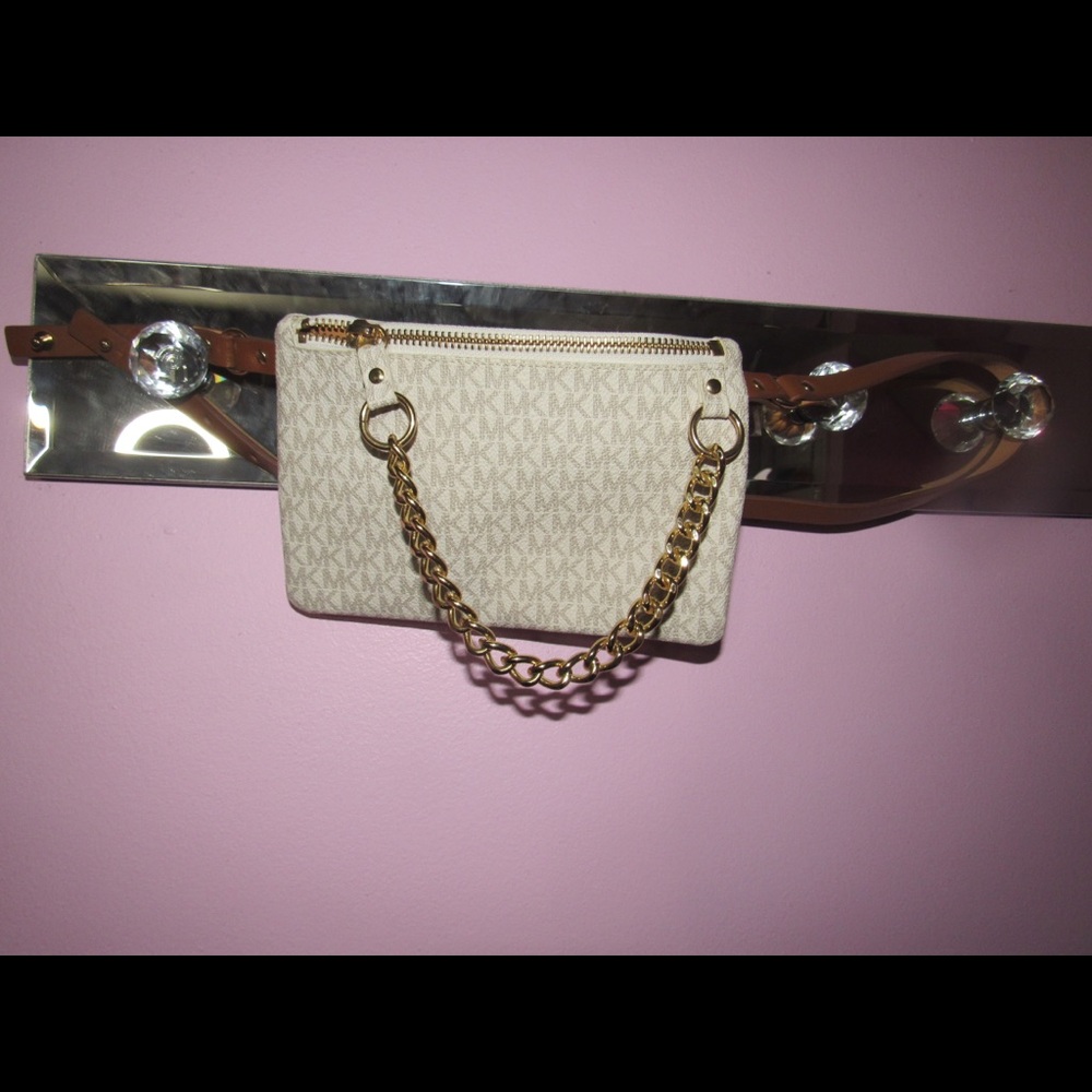 Michael Kors Signature Pull Chain Belt Bag